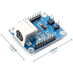 PS2 Keyboard Driver Module – PS2 keyboard driver module for microcontroller-based projects. -Keyboard Module -Robocraze