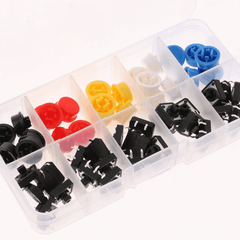 Tactile Push Button Switch Kit (25 Pieces) – Assorted push button switches - Mini Switch - Robocraze