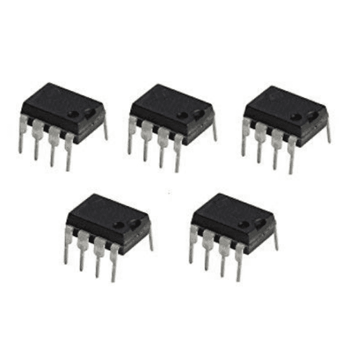 LM741 Op-Amp IC (Pack of 5) – LM741 operational amplifier IC for analog applications - Robocraze