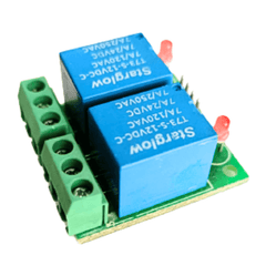 2 CH 12V Relay Board – Dual-channel 12V relay board for control systems. -Relay Module -Robocraze