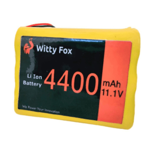 Witty Fox 11.1V 4400mAh Li-ion Battery – Reliable battery for RC toys & drones. -Lithium Battery -Robocraze