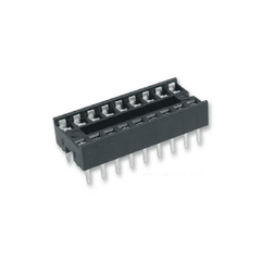 18 Pin Narrow IC Base (Pack of 5) โ Durable 18-pin IC socket base for easy IC replacement. -Robocraze