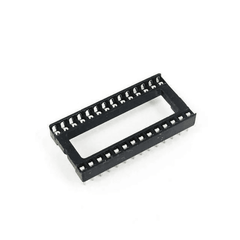 28 Pin Wide IC Base (Pack of 5) – Durable 28-pin wide IC base for IC protection & replacement. -Robocraze
