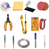 12 in 1 25W Soldering Kit – Complete set for electronics – soldering iron kit - Soldering Kit -Robocraze