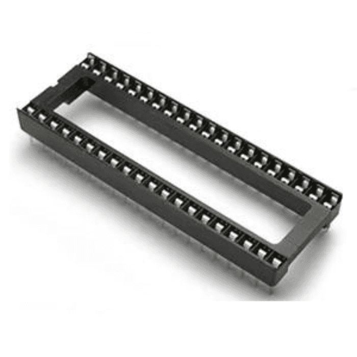 40 Pin Wide IC Base (Pack of 5) – Reliable 40-pin wide IC base socket for secure IC mounting. -Robocraze