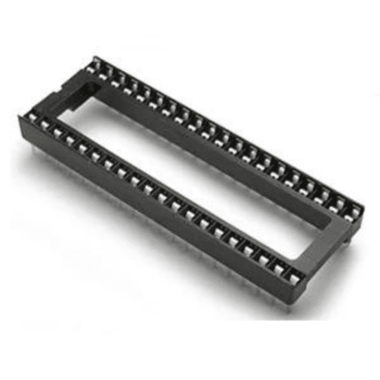 40 Pin Wide IC Base (Pack of 5) β Reliable 40-pin wide IC base socket for secure IC mounting. -Robocraze