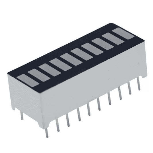 10 Segments 4 Colors Stripe Digital Bar Graph – Multi-segment LED for indicators - Electronic Components - Robocraze