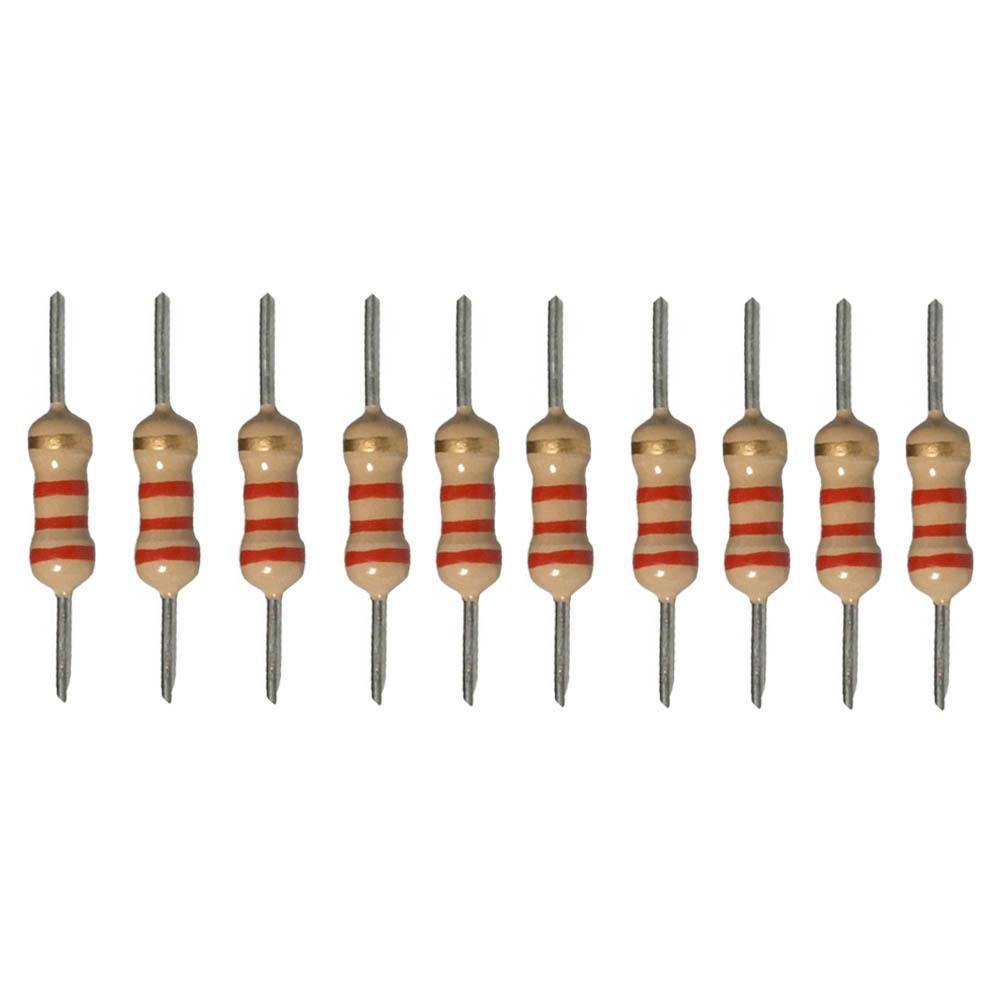 2.2k Ohm Resistor (10PC) – Suitable for sensor circuits. -Basic Components -Robocraze