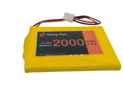 Witty Fox 3.7V 2000mAh Li-ion GPS Battery – Compact & long-lasting GPS lithium-ion battery. -Lithium Battery -Robocraze