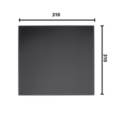 Ultrabase 310x310mm 3D printer heated bed with microporous coating -Robocraze