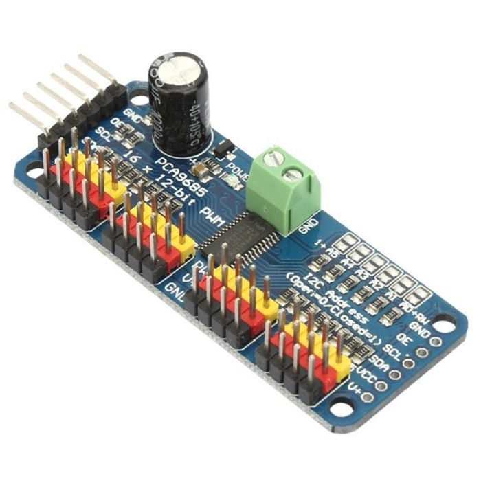 PCA9685 16 Channel Servo Motor Driver(Soldered)-Robocraze