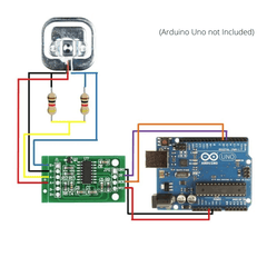 50kg Load Cell with HX711 Sensor – Precision weight sensor with HX711 for Arduino scales. -DIY Sensor Kit -Robocraze