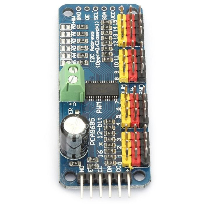 PCA9685 16 Channel Servo Motor Driver(Soldered)-Robocraze