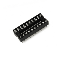 20 Pin Narrow IC Base (Pack of 5) – Quality 20-pin narrow IC socket for stable connections. -Robocraze