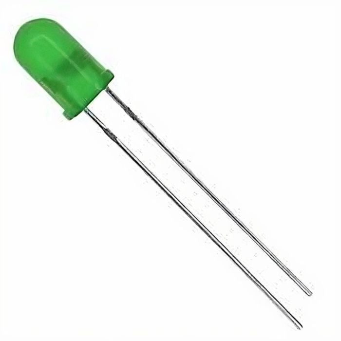5mm Green LED (Pack of 10) – High-intensity LED for circuits & Arduino projects - Electronic Components - Robocraze