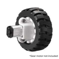 43mm Rubber Wheel for N20 Motor – Precision gear motor with wheel. -Robot Wheels and Chassis -Robocraze
