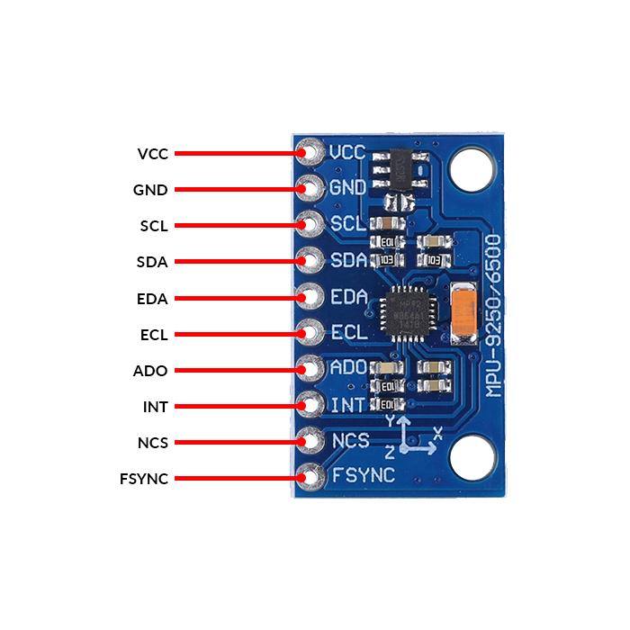 MPU-9250 6-Axis Sensor – Precise motion sensing. -Accelerometers & Gyro Sensors -Robocraze