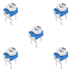 500E Cermet (Pack of 5) – Low-resistance potentiometers for voltage adjustment - Electronic Components - Robocraze