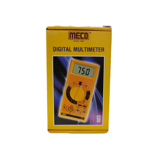 MECO-603 Digital Multimeter – Efficient meter for AC/DC voltage, current & resistance.-Digital Multimeter -Robocraze