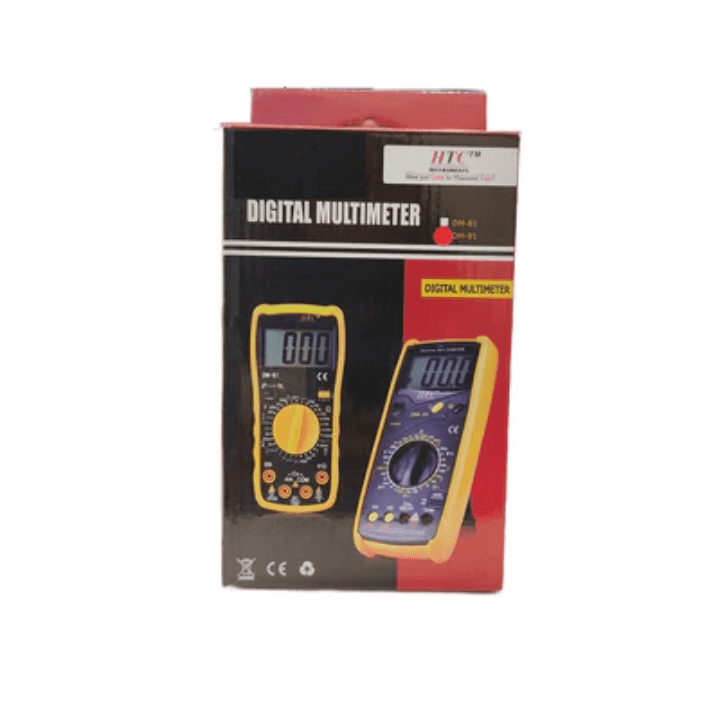 HTC DM-91 Digital Multimeter – Essential tool for circuit testing & troubleshooting.-Digital Multimeter -Robocraze