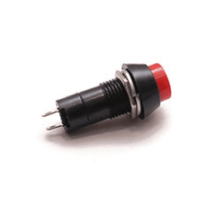 Red PBS-11B 2PIN 12mm No Lock Push Button 3A 250V – Reliable push button switch - Mini Switch - Robocraze