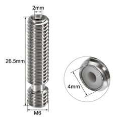 V5 hotend heat break throat with Teflon tube for 1.75mm filament -Robocraze