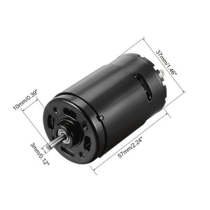 550 High Torque DC Motor (10400 RPM), powerful & reliable for robotics & electric tools – Robot Motors - Robocraze