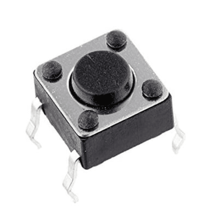 12x12x7.3mm Tactile Push Button (10-Pack) – Sensitive switches - Mini Switch - Electronic Components -Robocraze