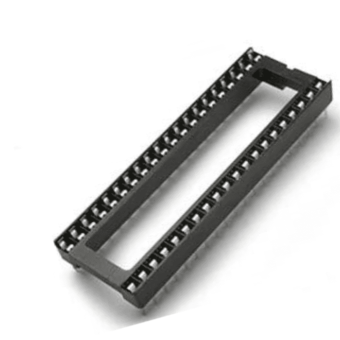 40 Pin Wide IC Base (Pack of 5) – Reliable 40-pin wide IC base socket for secure IC mounting. -Robocraze