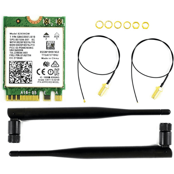 AC8265 Wireless NIC for Jetson Nano – Dual-band Wi-Fi & Bluetooth NIC -WiFi Module -Jetson Nano Accessories -Robocraze