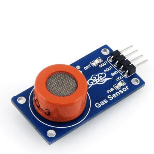 MQ-3 Benzene & CH4 Gas Sensor – MQ-3 sensor for benzene, methane, LPG & CO detection. -Gas Sensor -Robocraze