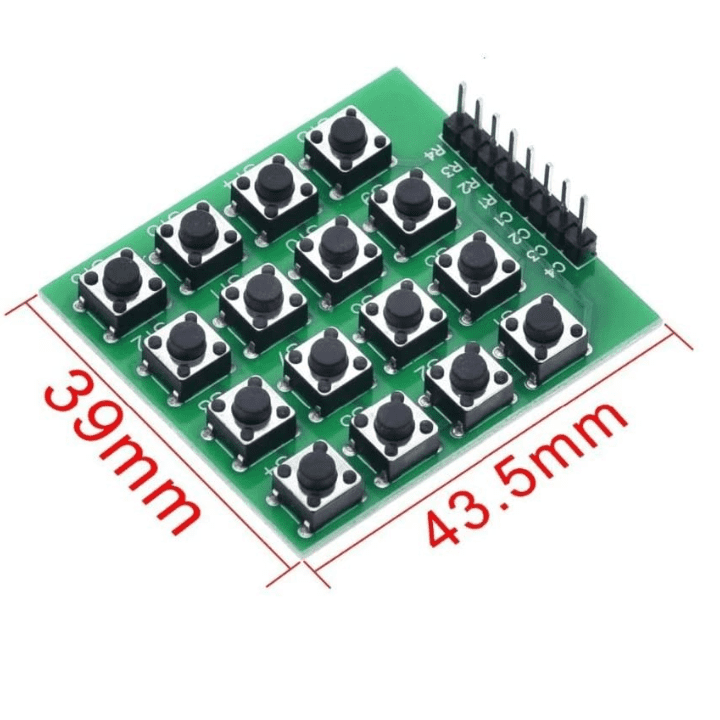 Matrix 16 Button Keypad Module (4x4 Keypad) – Multi-keypad module - Mini Switch - Robocraze