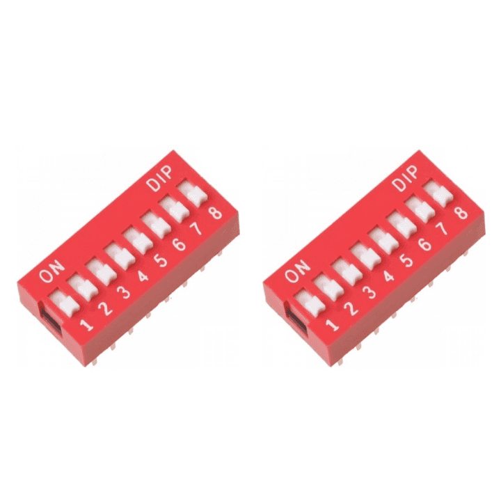 8 Way Slide Switch 2.54mm Pitch (Pack of 2) – Multi-way slide switch - Mini Switch - Robocraze