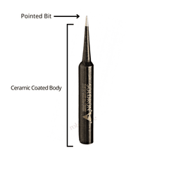 25W Ceramic Coated Needle Bit – High-precision ceramic-coated bit – soldering iron - Soldering Kit -Robocraze