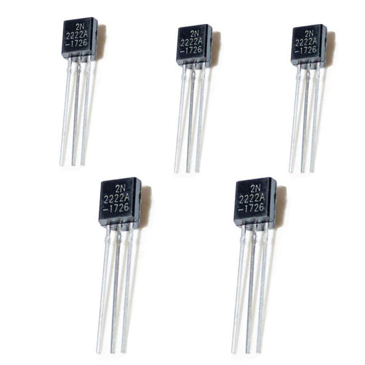 2N2222A NPN Transistor (5PC) – Versatile NPN transistor. -Basic Components -Robocraze
