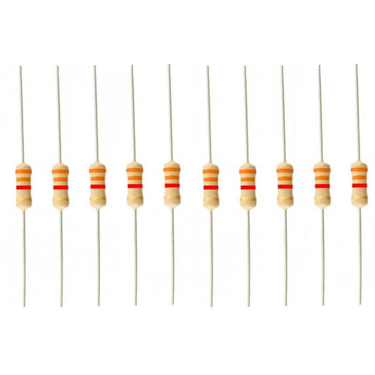 3.3k Ohm Resistor (10PC) – LED circuit & voltage divider resistors. -Basic Components -Robocraze