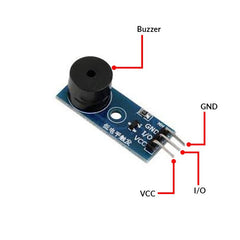 Active Buzzer Module 3.3V-5V – Self-driving buzzer for Arduino & electronics. -Electronic Components - Robocraze