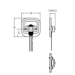 50Kg Load Cell - 50kg load cell for precise weight sensing in IoT, robotics & scales. -Load Sensor -Robocraze