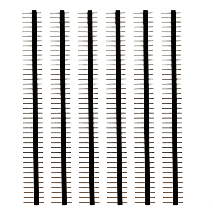 40x1 Pin 2.54mm Single Row Straight Male Pin Header Strip (Pack of 50)-Robocraze