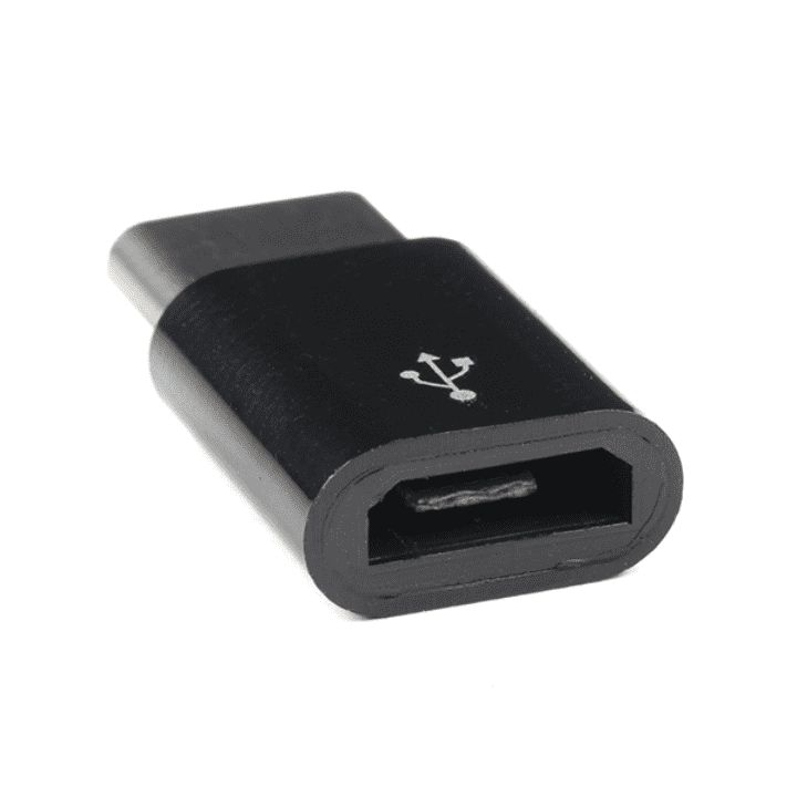 Raspberry Pi USB Micro-B to USB-C Adapter – Convenient Raspberry Pi Accessories for power and data transfer. -Robocraze