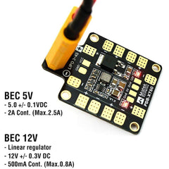 Matek Systems PDB-XT60 Power Distribution Board – Reliable power for drones. -DIY Drone Parts -Robocraze