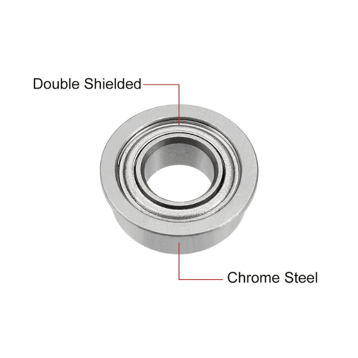 4x8x3mm universal flange ball bearing for mechanical assemblies -Ball Bearing -Robocraze