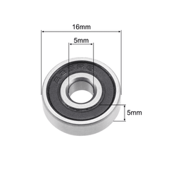 625-2RS sealed ball bearing for stepper motors and pulleys -Ball Bearing -Robocraze