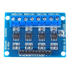 HG7881 H-Bridge 4CH DC - 2CH Stepper Motor Driver Board – Versatile motor driver for robotics & automation – Robocraze