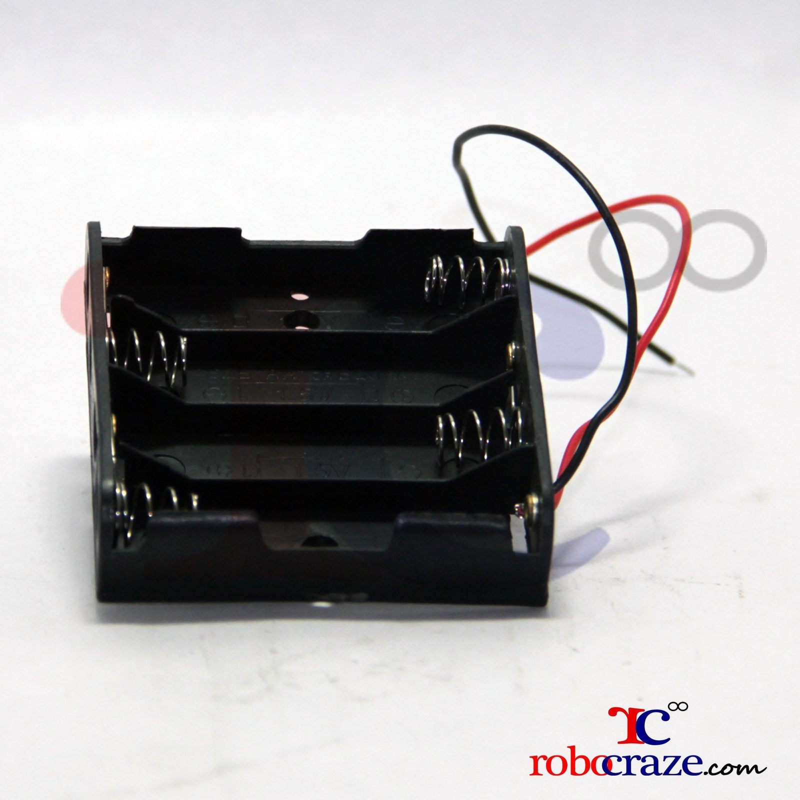 4 AA Battery Holder – 4x AA battery holder for Arduino, robotics & electronic circuits. -Battery Accessories -Robocraze