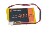 Witty Fox 3.7V 400mAh Li-ion Battery – Small & lightweight battery. -Lithium Battery -Robocraze