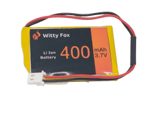 Witty Fox 3.7V 400mAh Li-ion Battery – Small & lightweight battery. -Lithium Battery -Robocraze