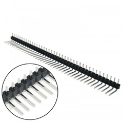 40x1 Male Berg Strip (90 Degree) – Right-angle header strip for circuits. Electronic Components - Robocraze