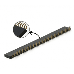 1x40 2.54mm Female Berg Strip – Right-angle female header for PCBs. -Electronic Components -Robocraze