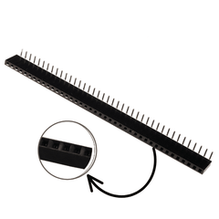 1x40 2.54mm Female Berg Strip – Right-angle female header for PCBs. -Electronic Components -Robocraze